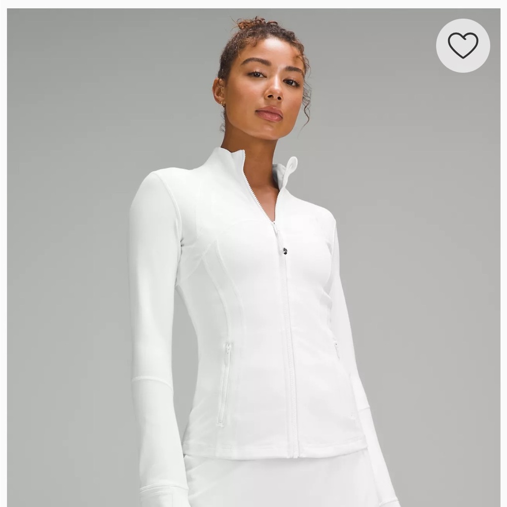 Lululemon White Zip-Up Jacket